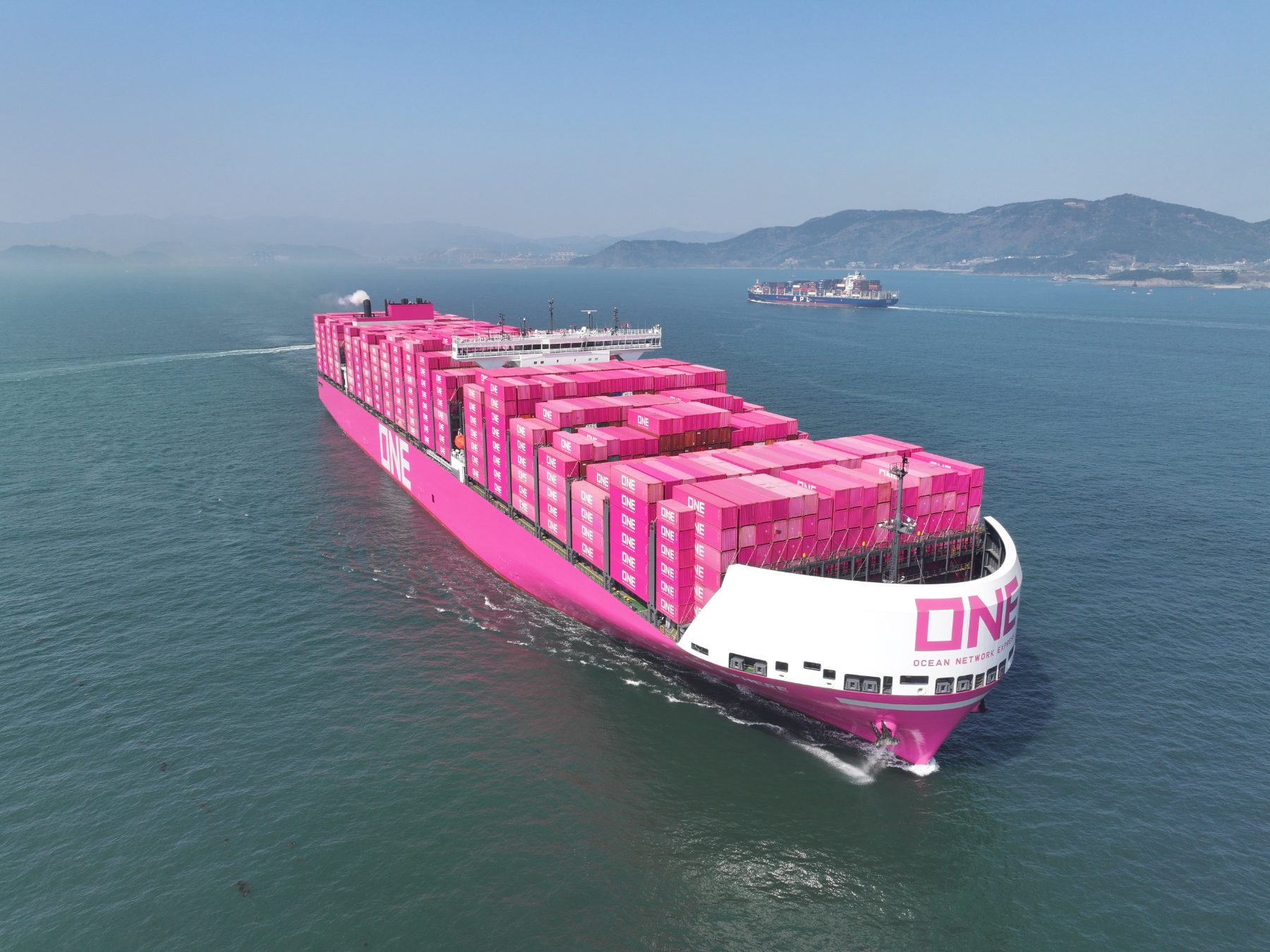 ONESEA Solutions managed container vessel underway